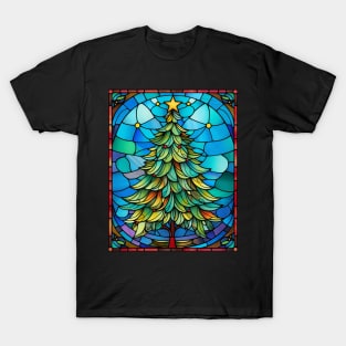 Stained Glass Christmas Tree T-Shirt